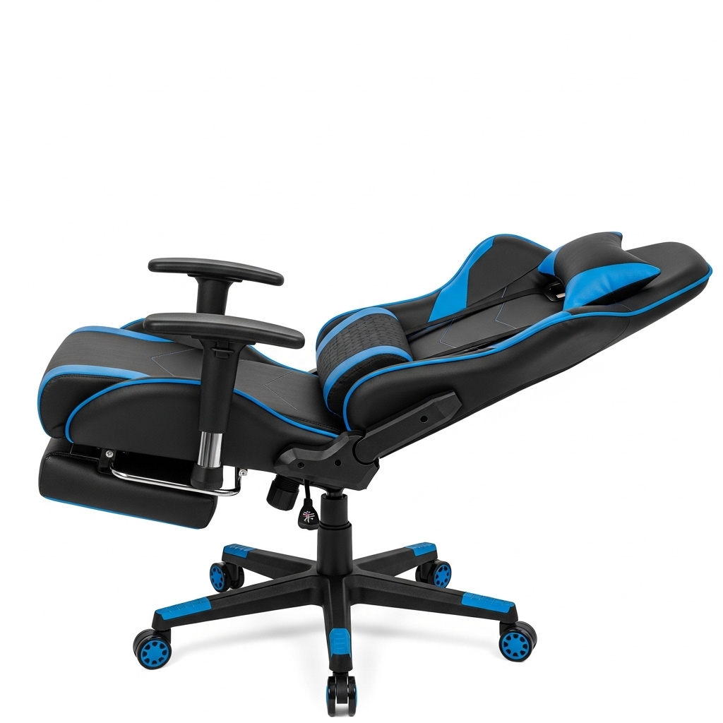 Ghế gaming có khả năng ngả lưng sâu và đệm hỗ trợ thắt lưng