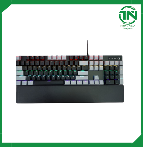 Bàn phím cơ gaming SPARTAN TC3218 Black Gray (Blue Switch LED Rainbow)
