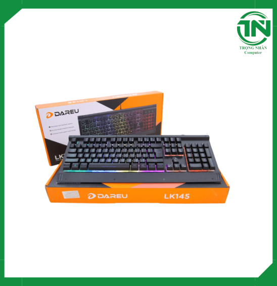 Bàn phím DareU LK145 Led Rainbow Gaming (Đen)