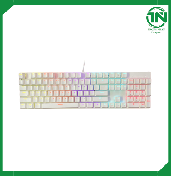 Bàn Phím Cơ Rainbow Gear K104 Blue switch – White